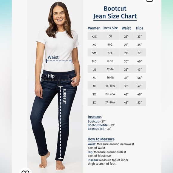 PajamaJeans Curvy Bootcut Jeans for Women, Size XL - Picture 5 of 12